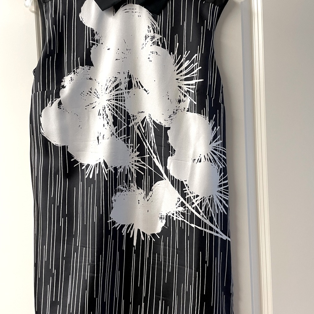 Miss Wu dress black and white silk size 10